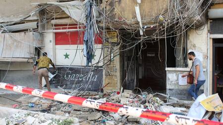 Ataque de Israel sobre la misión de la ONU en El Líbano. Foto: REUTERS.