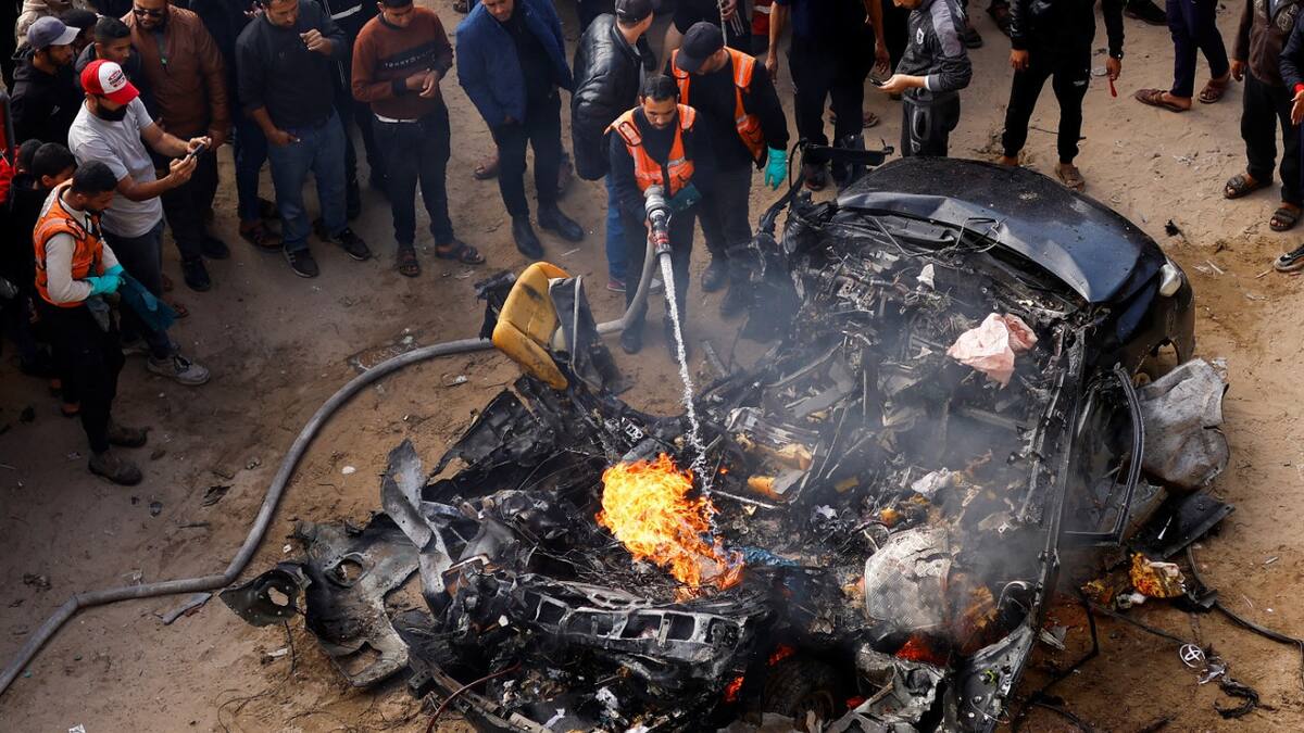 Bombardeos israelíes en Rafah. Foto: Reuters