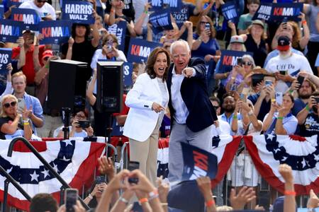 Kamala Harris y Tim Walz. Foto: Reuters
