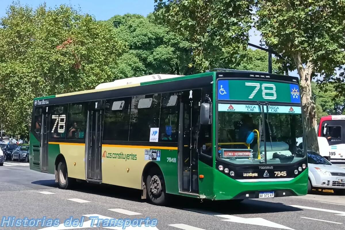 Colectivo línea 78.