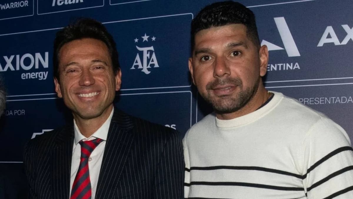 Marcelo Moretti y Néstor Ortigoza. Foto: NA.