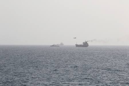 Irán incauta un barco en el golfo Pérsico. Foto: Reuters.