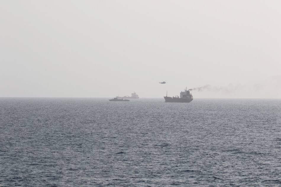Irán incauta un barco en el golfo Pérsico. Foto: Reuters.