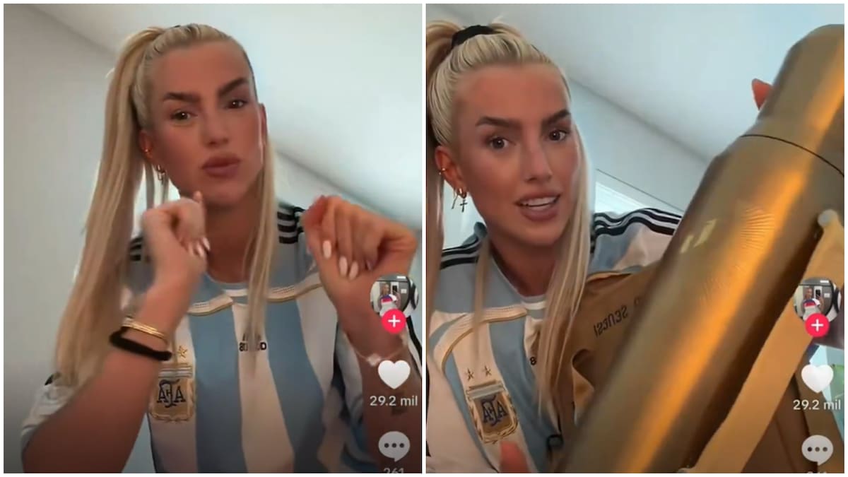 Kelci Rose y el regalo que Messi le hizo a todos los jugadores de la Selección Argentina tras el Mundial 2026.