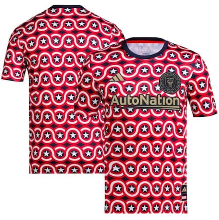 La camiseta de Inter Miami basada en el escudo de "Capitán América". Foto: Twitter @InterMiamiCF.