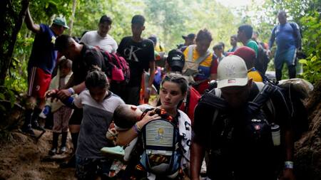 Cifra récord de inmigrantes en el Darién. Foto: Reuters.