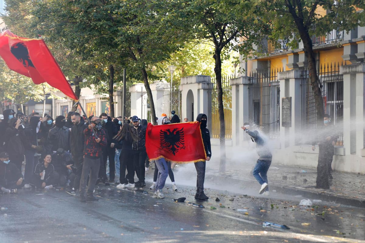 Protestas en Albania