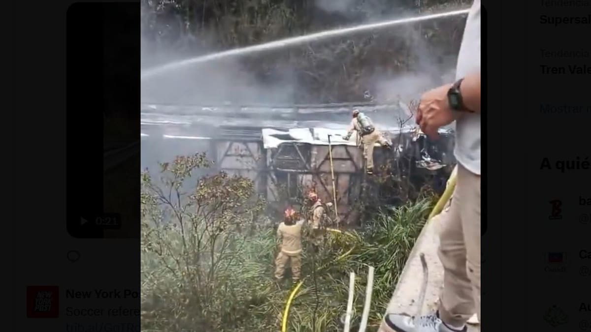 Accidente fatal de un colectivo en Ecuador.