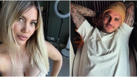 Wanda Nara y Mauro Icardi. Foto: Instagram.