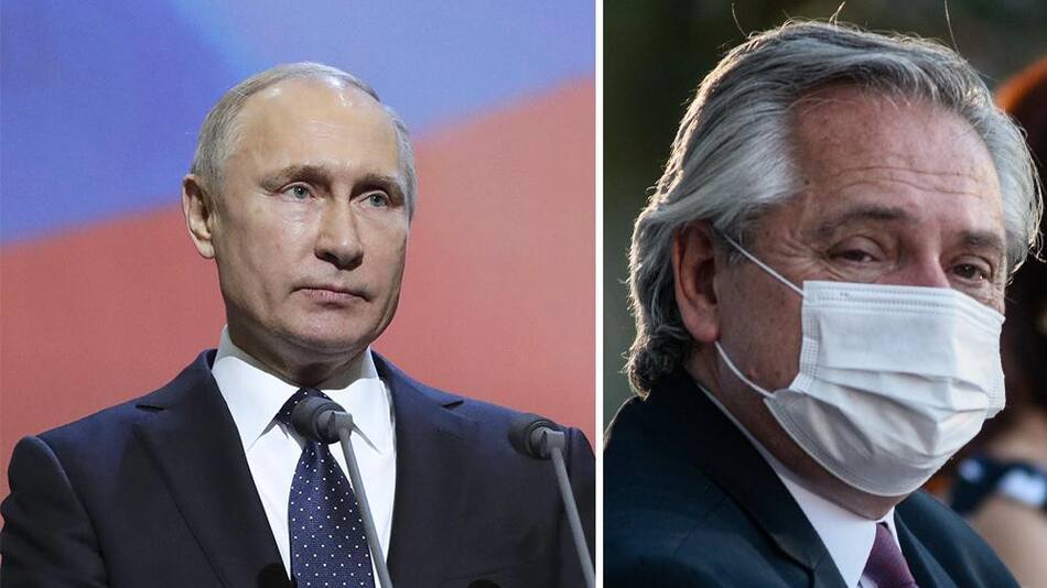 Vladimir Putin y Alberto Fernández, Rusia y Argentina, fotos NA
