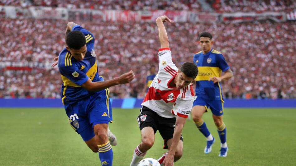Boca vs River, fútbol argentino. Foto: NA