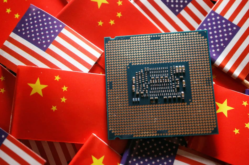 Guerra de chips entre EEUU y China. Foto: Reuters