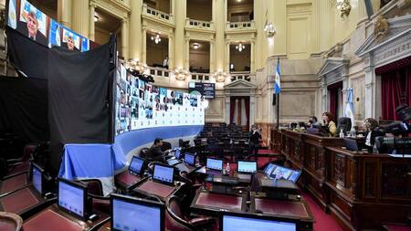 Sesión Senado, Cristina Kickner, Agencia NA