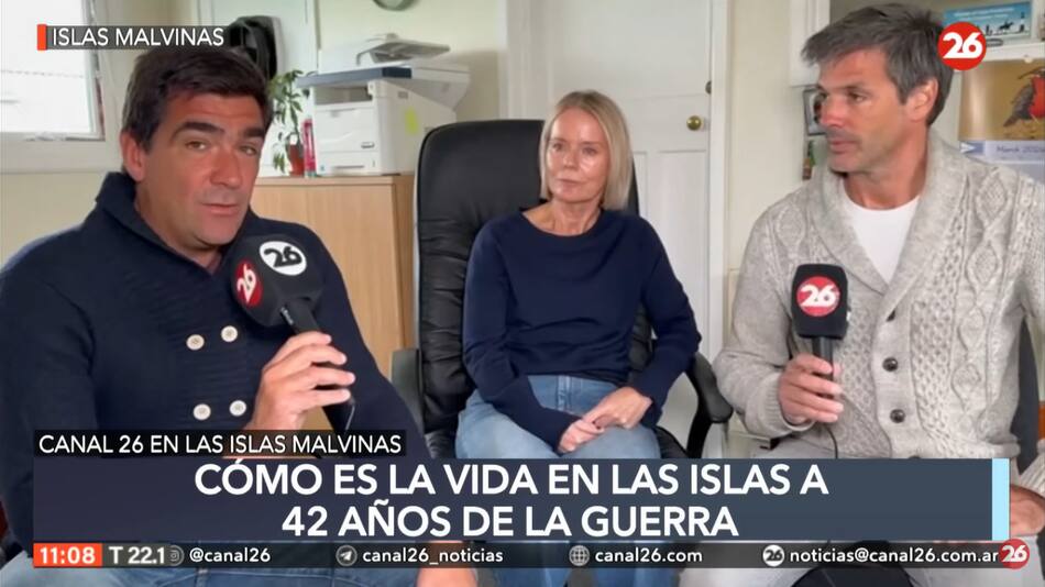 Canal 26 en las Islas Malvinas.