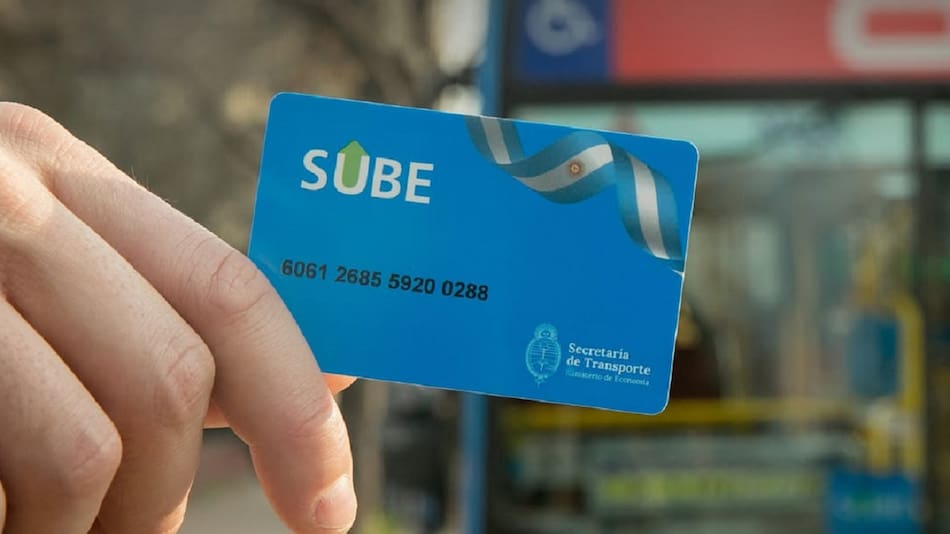 Tarjeta SUBE.