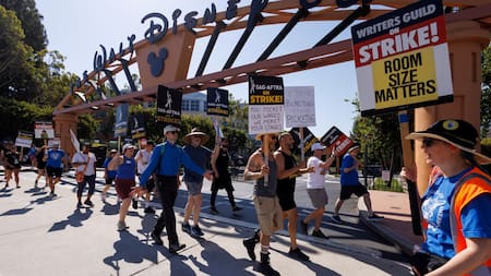 Huelga en Hollywood. Foto: Reuters.