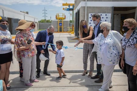 Malena Galmarini, Gabriel Katopodis y Alberto Descalzo inauguraron una Estación de Bombeo Cloacal