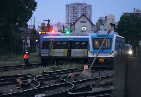 Descarrilamiento del tren Sarmiento en la estación Liniers.