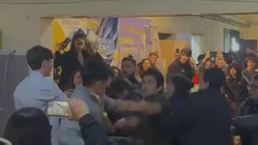 Batalla campal en la Facultad de Derecho de la UBA: estudiantes peronistas y libertarios se agarraron a trompadas