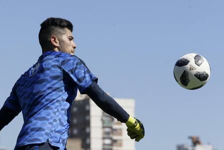 Entrenamiento de Boca Juniors, fútbol argentino, Agustín Rossi