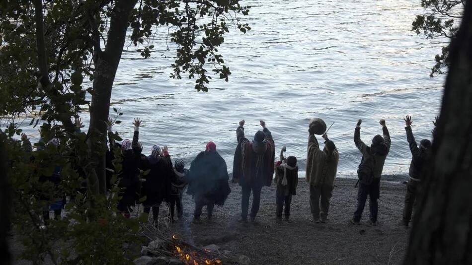 Mapuches en el sur argentino. Foto: Telam.