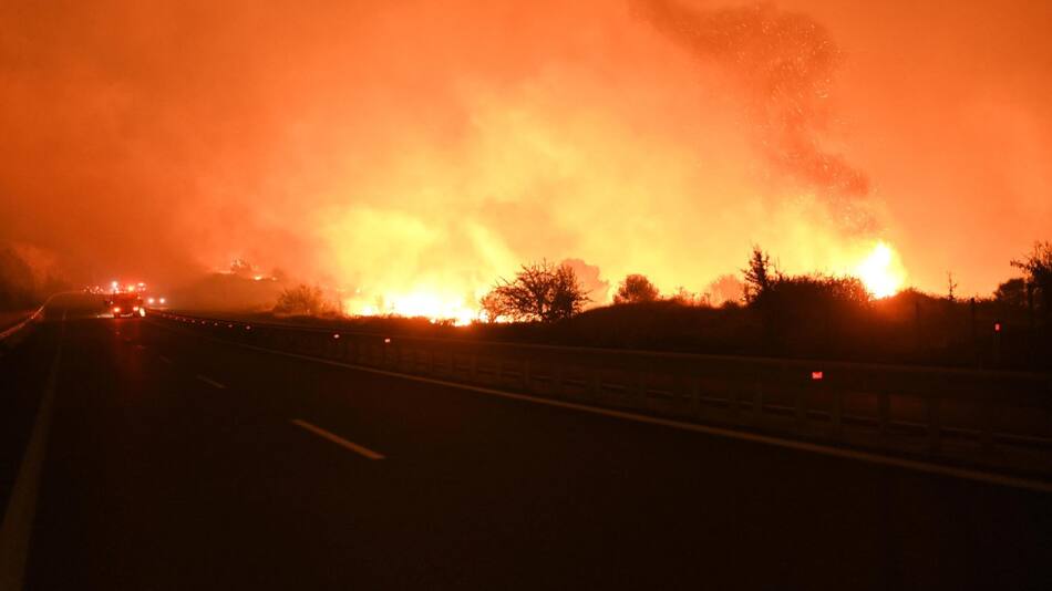 Incendios en Grecia. Foto: EFE