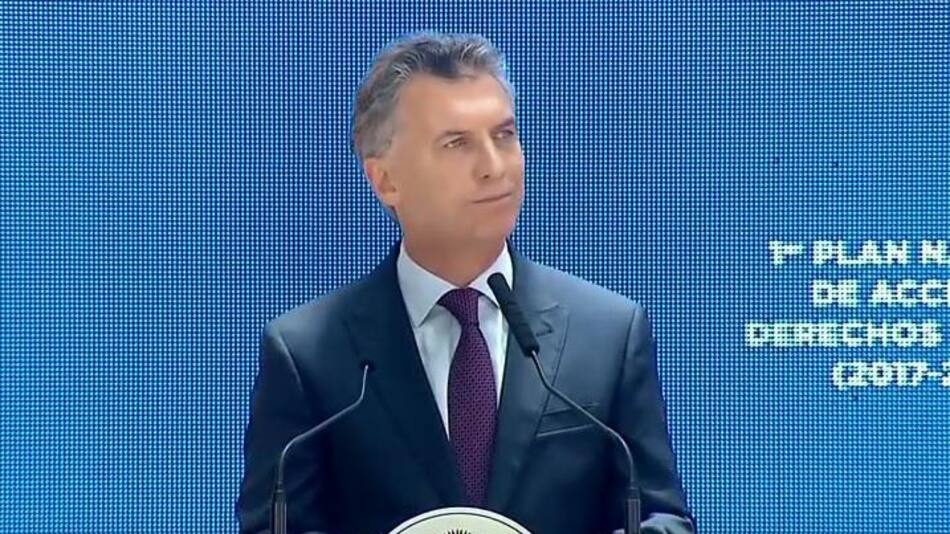 Macri en plan de Derechos Humanos