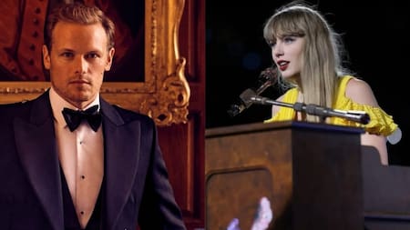 Sam Heughan y Taylor Swift.