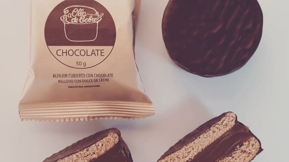Alfajor La Olla de Cobre. Foto INSTAGRAM @laolladecobreoficial