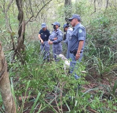 El cuerpo de María estaba enterrado cerca del río Bermejo. Foto: Facebook/Ariel Costilla Noticias.