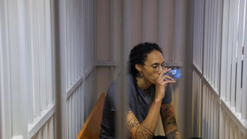 Foto Reuters_ Basquetbolista estadounidense Brittney Griner, quien fue detenida en el aeropuerto Sheremetyevo de Moscú y luego acusada de posesión ilegal de cannabis
