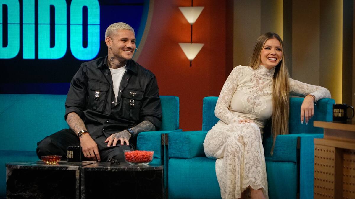 La China Suárez y Mauro Icardi en el programa de Mario Pergolini.