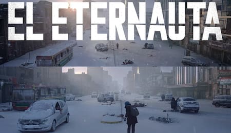 Colectivo de la línea 59 en El Eternauta. Fotos: captura