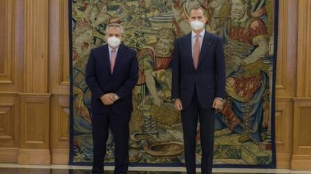 Alberto Fernández y el Rey Felipe VI de España, gira por Europa, foto NA