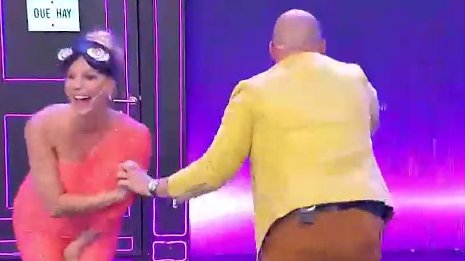 El momento incómodo de Noelia Marzol. Foto: captura.