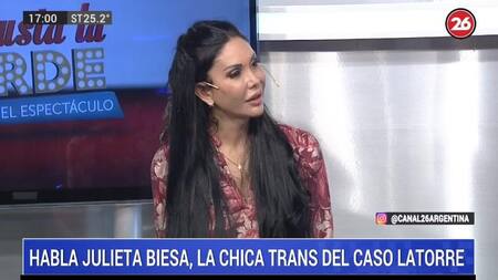 Julieta Biesa en "Me Gusta la Tarde", Canal 26