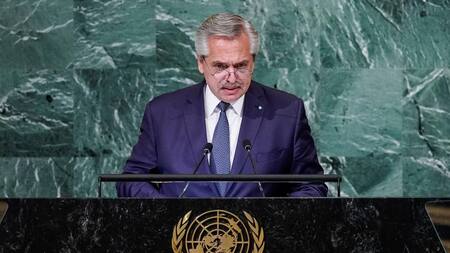 Alberto Fernández en la ONU. Foto: REUTERS.