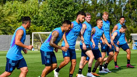 Entrenamiento de la Selección argentina Sub 23. Foto: @Argentina.