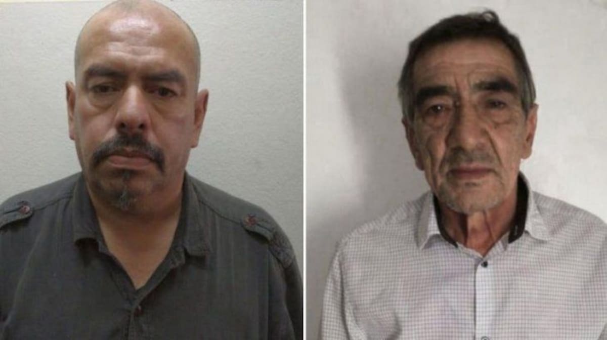 Miguel Saturnino Rolón (izq.) y Jorge Raúl Álvarez (der.), sospechosos del crimen de Eli Toledo.