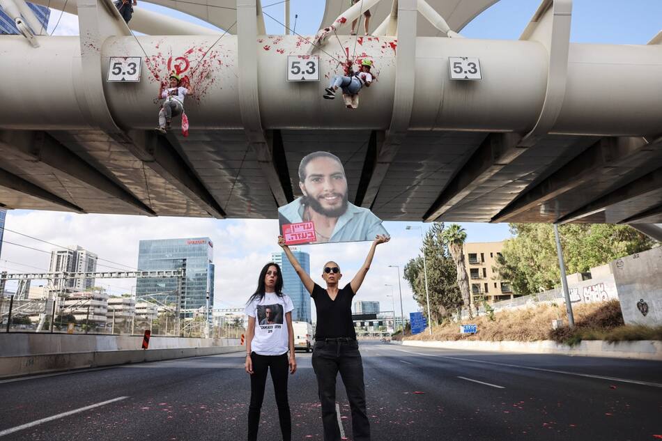 Einav Zangauker, madre del rehén israelí Matan Zangauker. Foto: Reuters/Tomer Appelbaum