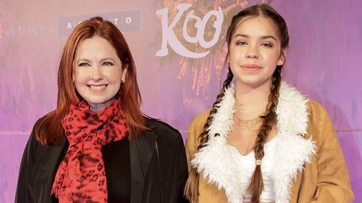 Andrea del Boca y su hija, Anna Chiara