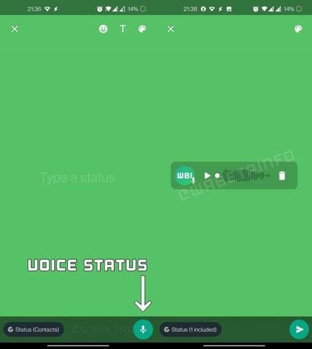 Audios de voz. Foto: WABetaInfo