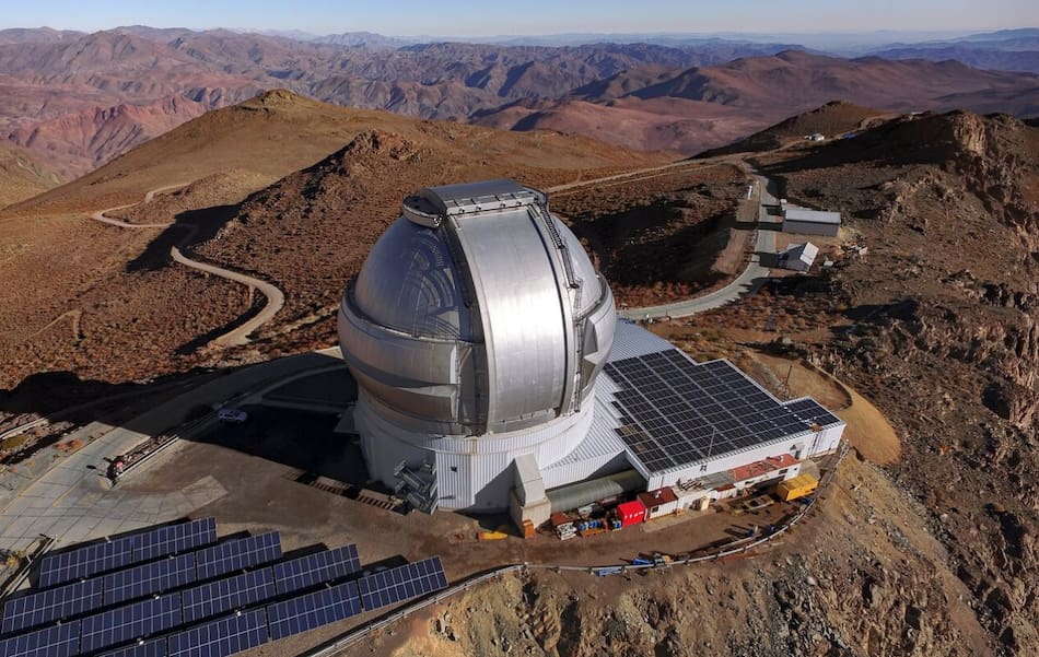 Telescopio Gemini Sur. Foto: International Gemini Observatory.