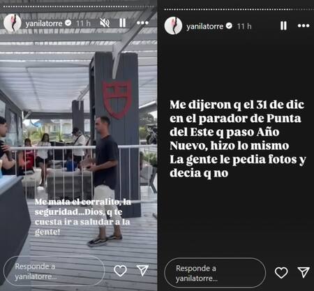 La actitud de Wanda Nara en un show de L-Gante. Foto: Instagram/yanilatorre.