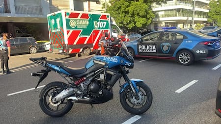 Un ciclista murió al ser atropellado por un auto en Palermo. Foto: Agencia Noticias Argentinas/redes