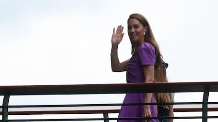 Kate Middleton en Wimbledon. Foto: EFE.