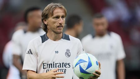 Luka Modric en el Real Madrid. Foto: EFE.