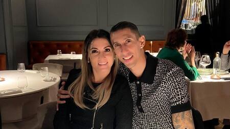 Ángel Di María y Jorgelina Cardoso. Foto: Instagram @jorgelinacardoso26.