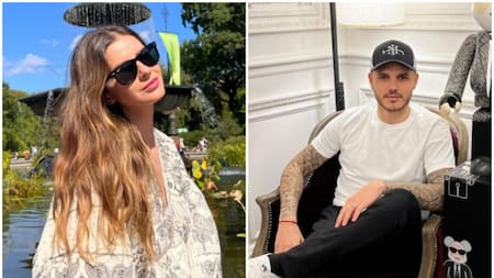 China Suárez y Mauro Icardi. Fotos: Instagram/sangrejaponesa-mauroicardi