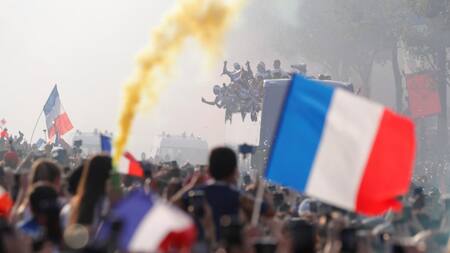 Recibimiento Francia - Jugadores